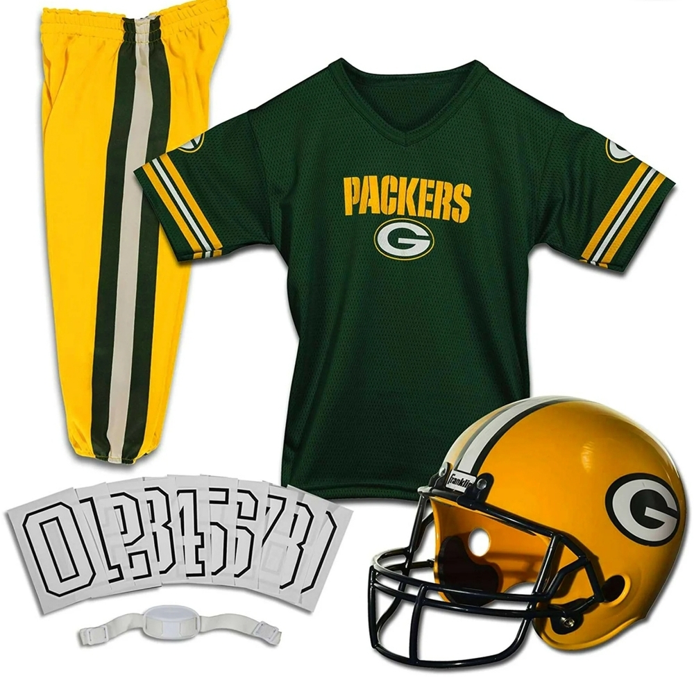 Green Bay Packers Youth Football Uniform Set Large